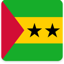 São Tomé and Príncipe Square Shadow