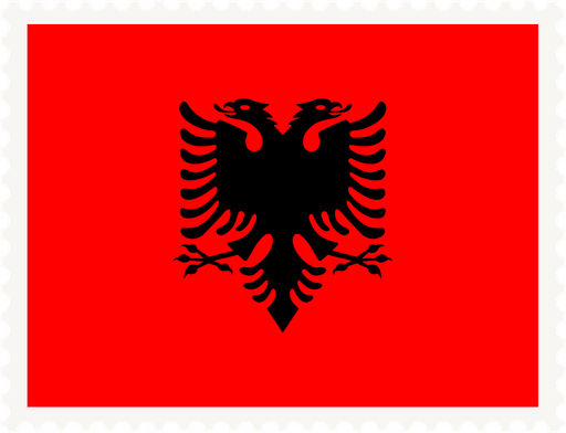 Albania Stamp Rectangle