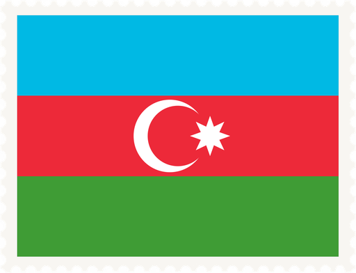 Azerbaijan Stamp Rectangle