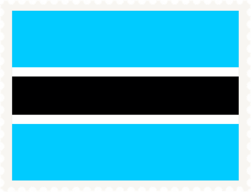 Botswana Stamp Rectangle