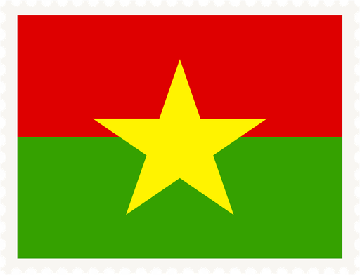 Burkina Faso Stamp Rectangle