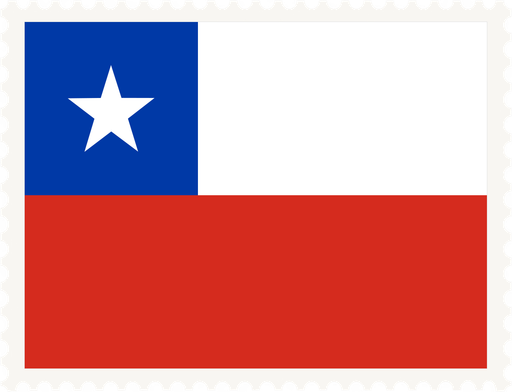 Chile Stamp Rectangle