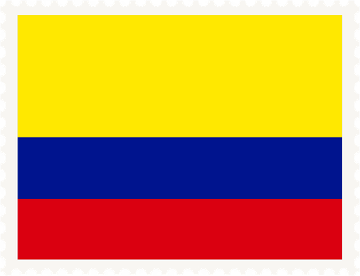 Colombia Stamp Rectangle