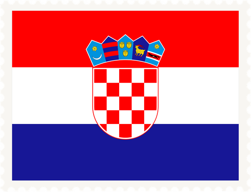 Croatia Stamp Rectangle