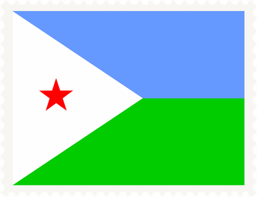 Djibouti Stamp Rectangle