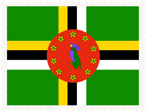 Dominica Stamp Rectangle