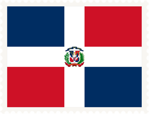 Dominican Republic Stamp Rectangle