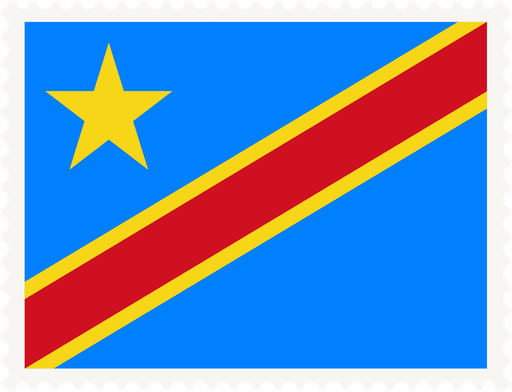 Dr Congo Stamp Rectangle