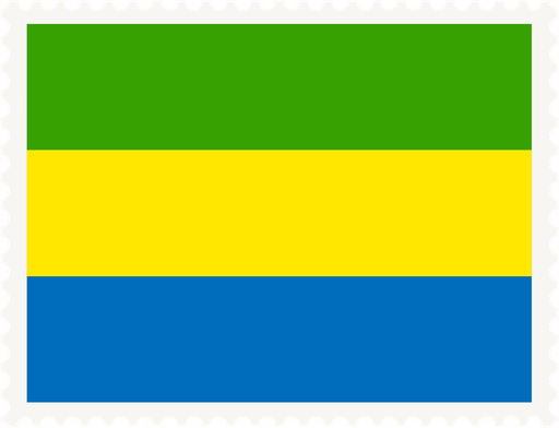 Gabon Stamp Rectangle