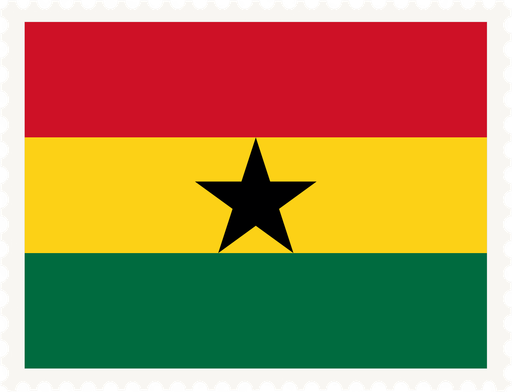 Ghana Stamp Rectangle