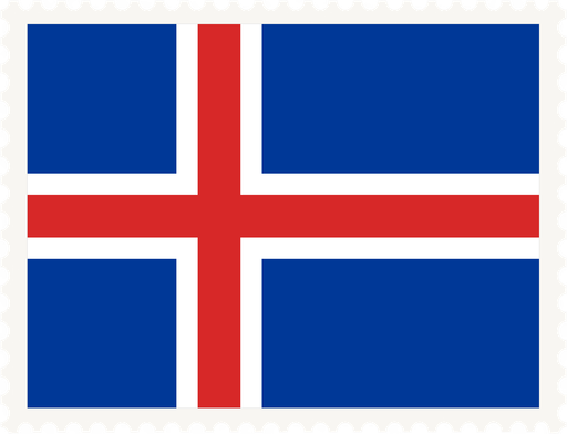 Iceland Stamp Rectangle