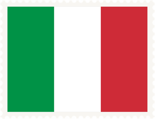 Italy Stamp Rectangle