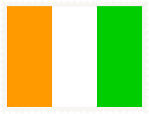 Ivory Coast Stamp Rectangle