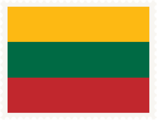 Lithuania Stamp Rectangle