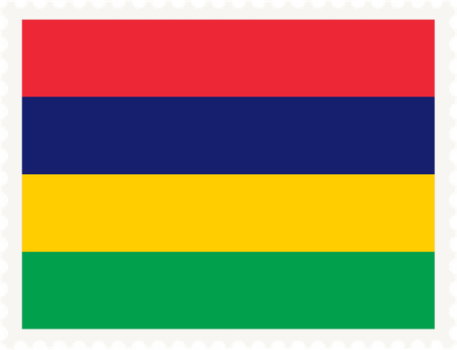 Mauritius Stamp Rectangle