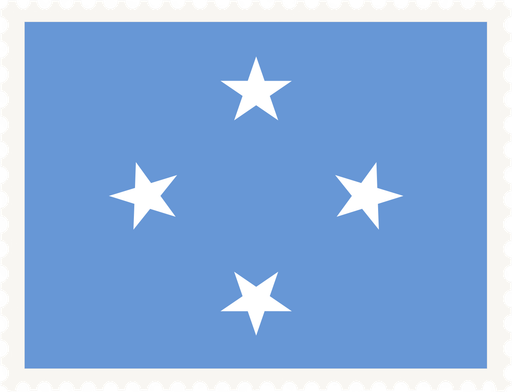 Micronesia Stamp Rectangle