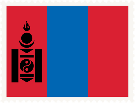 Mongolia Stamp Rectangle