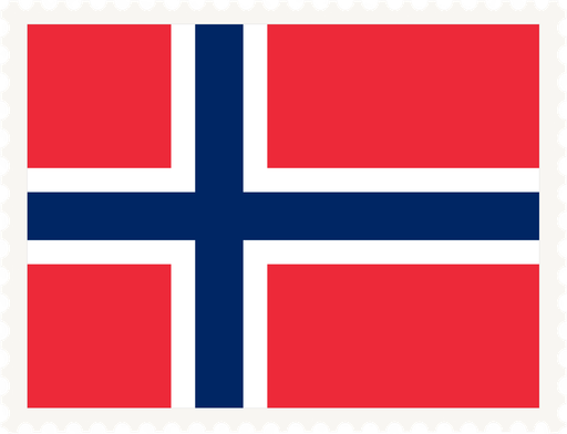 Norway Stamp Rectangle