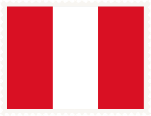 Peru Stamp Rectangle