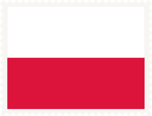 Poland Stamp Rectangle