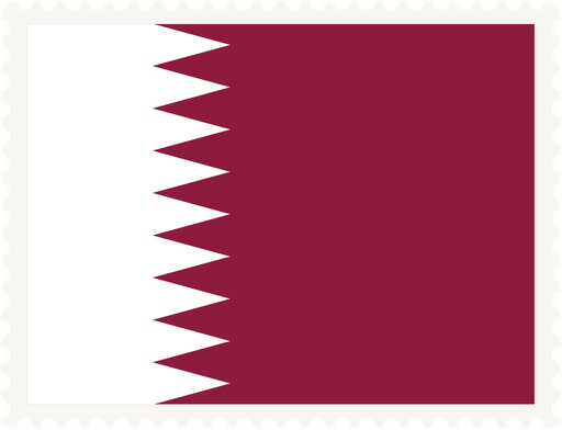 Qatar Stamp Rectangle