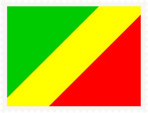 Republic Of The Congo Stamp Rectangle
