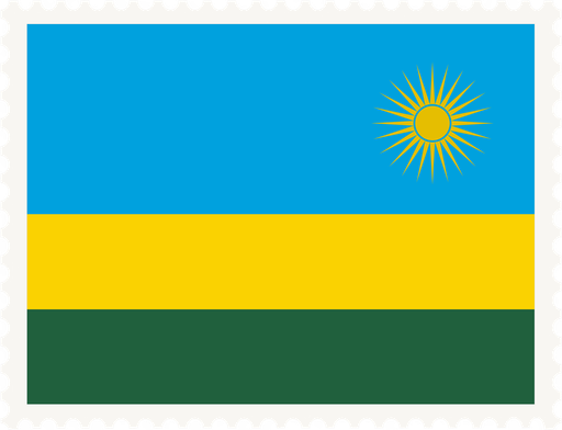 Rwanda Stamp Rectangle