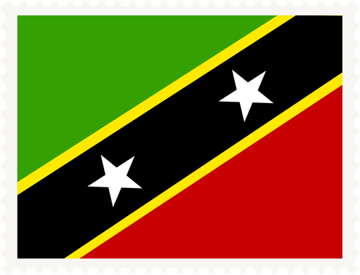 Saint Kitts And Nevis Stamp Rectangle