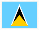 Saint Lucia Stamp Rectangle