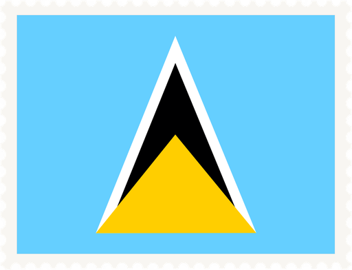 Saint Lucia Stamp Rectangle