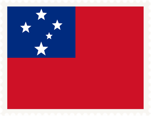 Samoa Stamp Rectangle