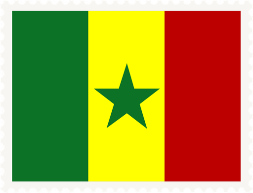 Senegal Stamp Rectangle