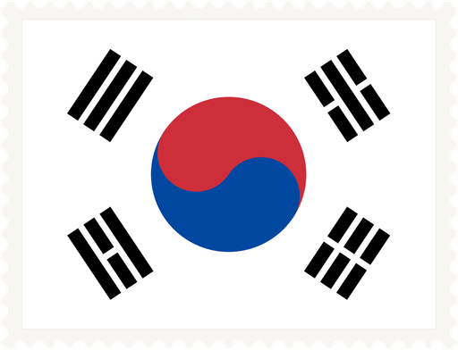 South Korea Stamp Rectangle
