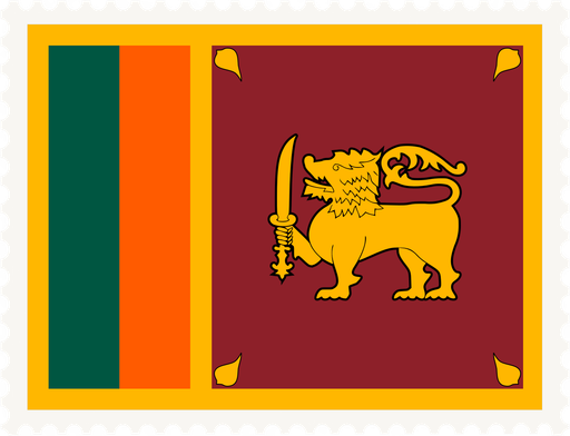 Sri Lanka Stamp Rectangle