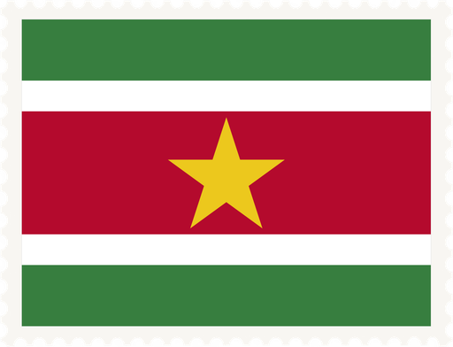 Suriname Stamp Rectangle