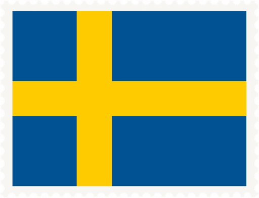 Sweden Stamp Rectangle