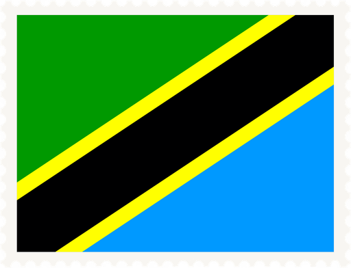 Tanzania Stamp Rectangle
