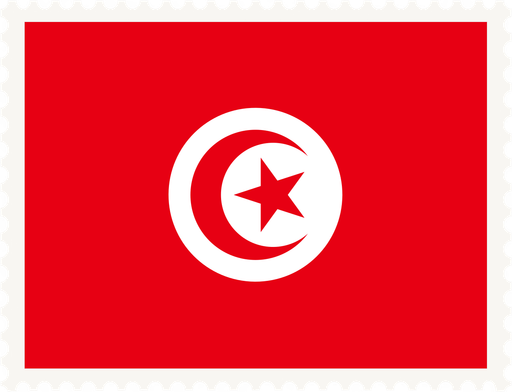 Tunisia Stamp Rectangle