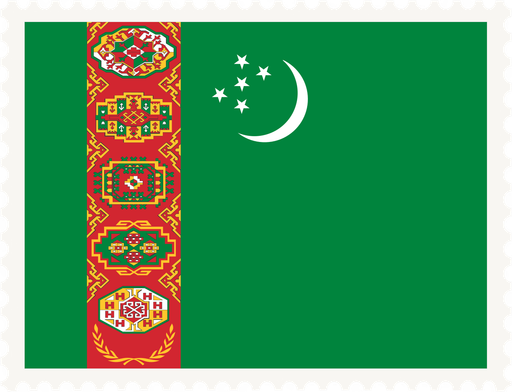 Turkmenistan Stamp Rectangle