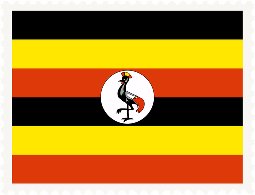 Uganda Stamp Rectangle