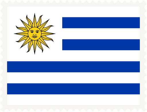 Uruguay Stamp Rectangle
