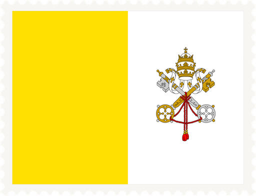 Vatican City Stamp Rectangle